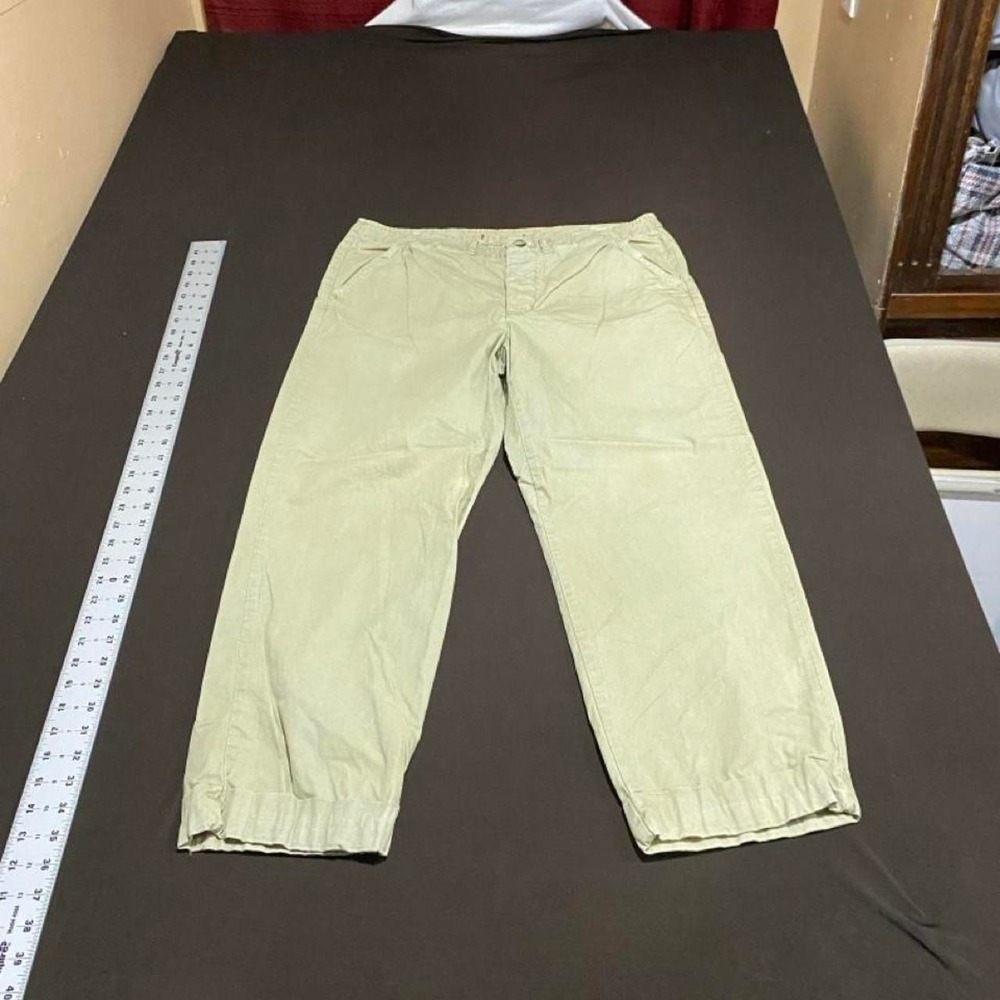 Zara khaki 100% cotton Cotton denim Pants women 10. SKU-B547